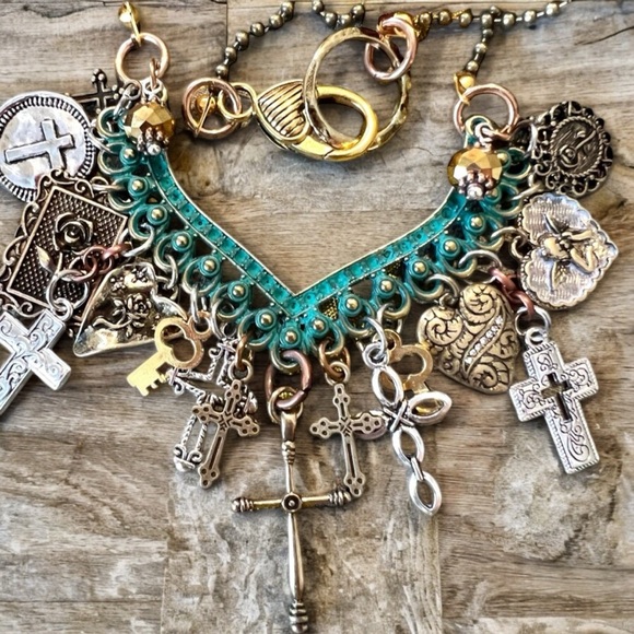 Cross necklace. Grace necklace. Faith jewelry. Kindness faith Cross jewelry. - Picture 7 of 11